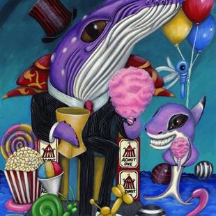 Art: King of Cups from the Morbidly Adorable Tarot by Artist Misty Monster (Benson)