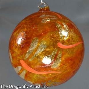Art: Lori Wiggins Knowles Orange Dragonfly Ball #1393080 by Artist Rebecca M Ronesi-Gutierrez