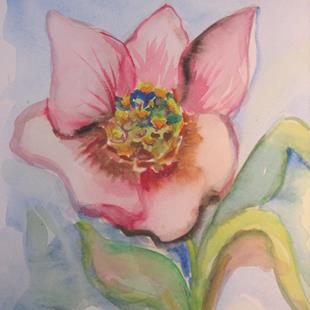 Art: A Single Flower by Artist Delilah Smith