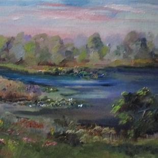 Art: View of the Lake by Artist Delilah Smith