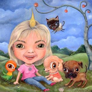 Art: Carey & Friends by Artist Vicky Knowles