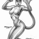 Art: Catwoman by Artist John Thompson
