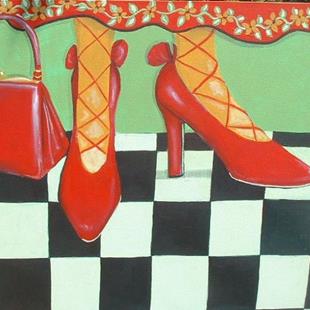 Art: Pretty Red Shoes by Artist Virginia Kilpatrick