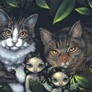 Art: Pixie Cats by Artist Jasmine Ann Becket-Griffith