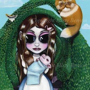 Art: Alice in Wonderland's Pig and Pepper  by Artist Misty Monster