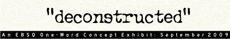 Banner for One-Word Concept: Deconstructed art show