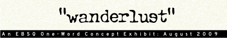 Banner for One Word Concept: Wanderlust art show
