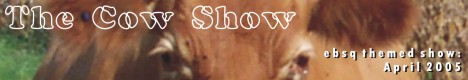 Banner for The Cow Show art show