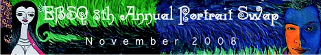 Banner for 8th Annual Portrait Swap art show