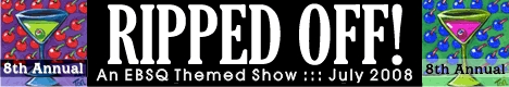 Banner for 8th Annual Ripped Off Show art show