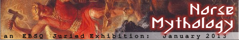Banner for Norse Mythology art show