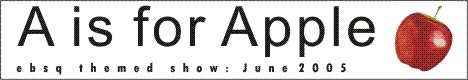 Banner for A is for Apple art show