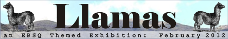 Banner for Llamas art show