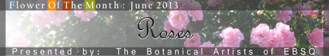 Banner for Flower of the Month: Roses art show