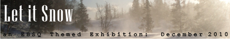 Banner for Let It Snow art show