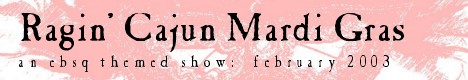 Banner for Ragin' Cajun Mardi Gras art show