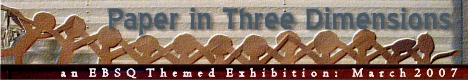 Banner for Paper in Three Dimensions art show