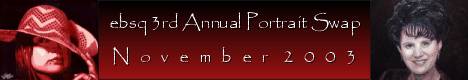 Banner for Third Annual Portrait Swap art show