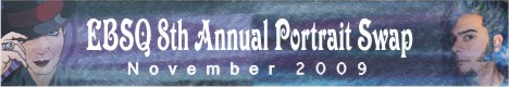 Banner for 9th Annual Portrait Swap art show