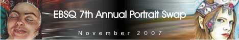 Banner for 7th Annual EBSQ Portrait Swap art show