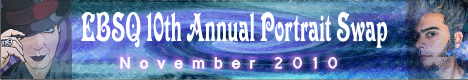 Banner for 10th Annual Portrait Swap art show