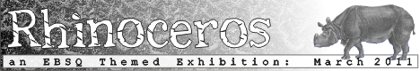 Banner for Rhinoceros art show