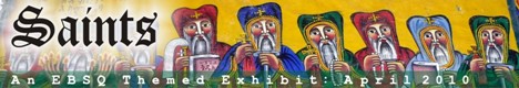 Banner for Saints art show