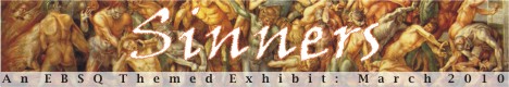 Banner for Sinners art show
