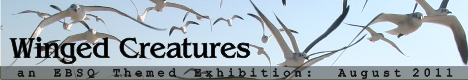 Banner for Winged Creatures art show