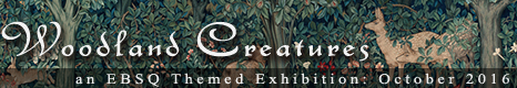 Banner for Woodland Creatures art show