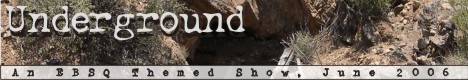 Banner for Underground art show